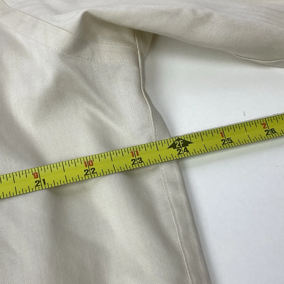 Camisa de vestir Joseph Abboud para hombre XXL 2XL alta 17-36/37 marfil liso blanco crema Foto 4 de 4