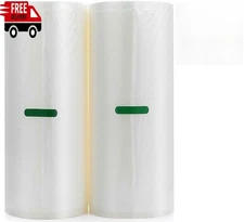 2 Rolls 8x50 FT Food Storage Bag Embossed Universal Vacuum Sealer Rolls
