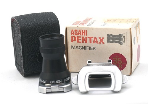 LOUPE PENTAX VINTAGE POUR REFLEX 35 MM. MONTURE DE CHAUSSURE + ADAPTATEUR DE CHAUSSURE FROIDE BONUS. - Photo 2 sur 6