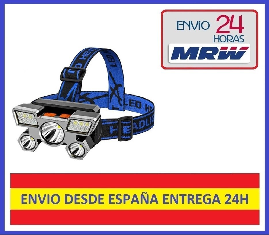 Linterna Frontal LED Recargable Impermeable