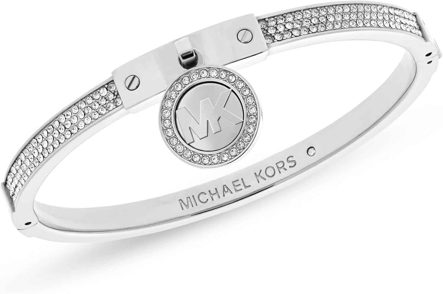 Michael Kors MKJ5977040 Bracciale Bracciale Braccialetto IP Argento Cristallo