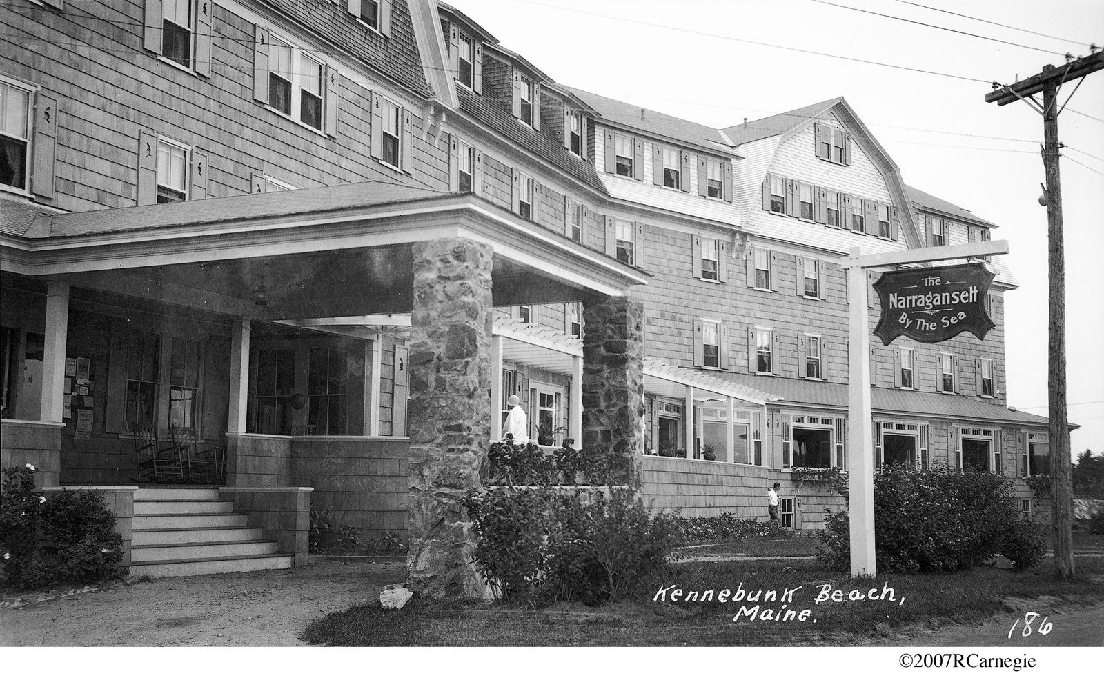 1930's Kennebunk Beach Maine Narragansett Hotel 4x6 Photograph eBay