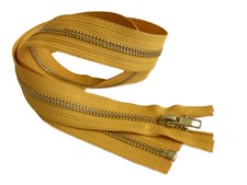 34 Inch 10 Metal Zipper YKK 5 Golden Brass Medium Weight Separating Made in USA