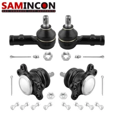 4pcs Front Outer Tie Rod Ends Upper Ball Joints for Isuzu Trooper 1984 1985 1986