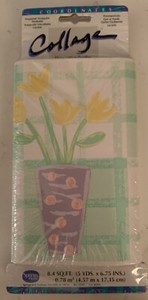 NEW Decorative Wallpaper Border 15 ft x 6.75 in. Floral/Tulip Springtime/Green