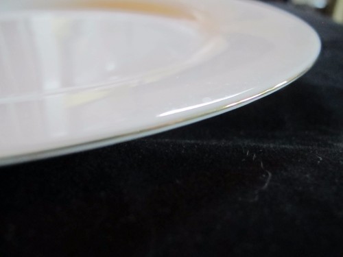 Plato de cena de cerámica con adornos de oro blanco vacaciones 11" diámetro Blackhawk Marketing LLC - Imagen 3 de 10