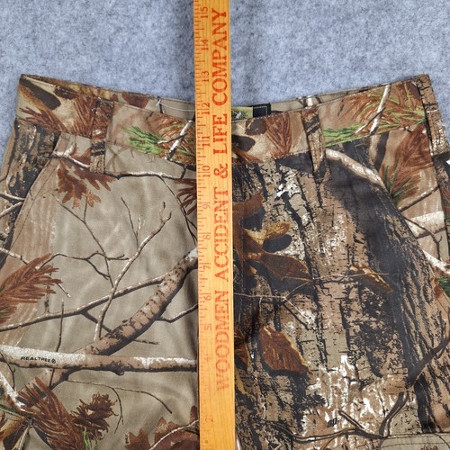 Realtree Camouflage Cargo Pants Youth (14/16) XL Green Camo Hunting Outdoors - Picture 4 of 9