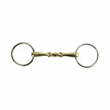 AK Loose Ring Lozenge Horse Riding Bit with Angled Shape in German Silver