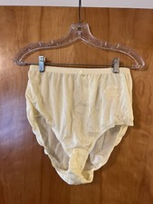 Rene Rofe Vintage High Waisted Floral Embroidery Brief Panties Polyester Size 9