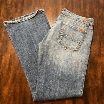 7 for all mankind Swarovski Crystal Pocket Bootcut Jeans Size 29  