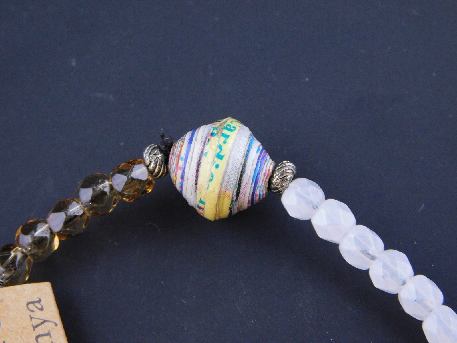 Acacia Creations Kudu African Paper Beaded Fair Trade Bracelet Kenya NEW