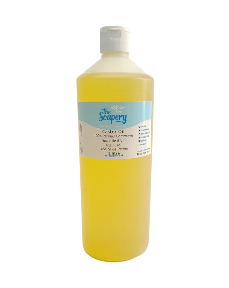 THE SOAPERY Rizinusöl 1 Liter reines natürliches Trägeröl Massage Haut 1000ml