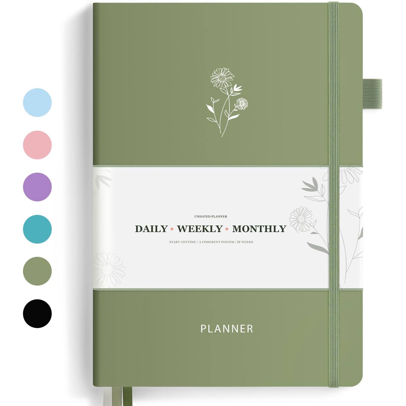 Undated 2024 Planner Forvencer B5 Daily Weekly & Monthly Planner 2024-2025 12...