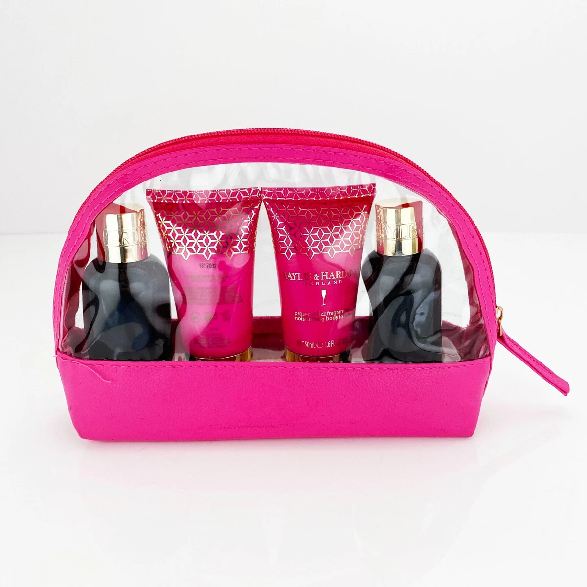 Baylis u0026 Harding England Pink Travel Bag Prosecco Fizz Toiletry Gift Set |  eBay