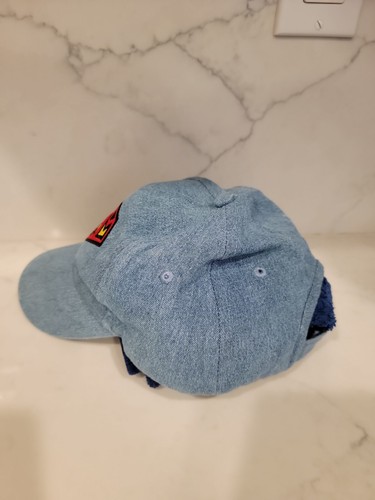 DC comics Official Superman Blue Denim Adjustable Youth Baseball Ball Cap Hat - Picture 2 of 3