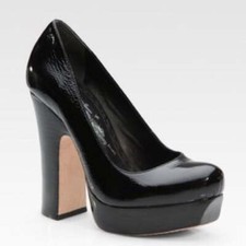 Alice  Olivia 'Ronan' Patent Leather Platform 37.5 NEW  298