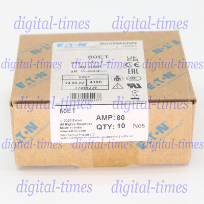 10PC New Fuse Bussmann Eaton BS88:4 80ET 80A 690V Free shipping#LJ