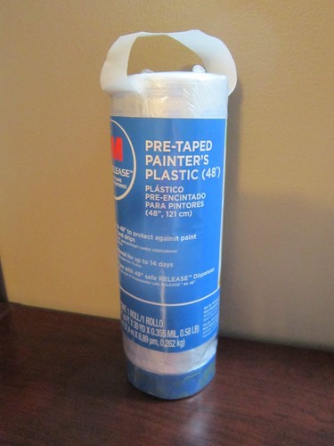 3M PRE-TAPED PAINTER'S PLASTIC SHEETING 48" X 30YD NEW SEALED REFILL PT2093SR-48