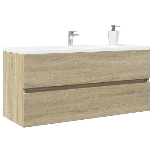 Mobile Lavabo Bagno Rovere Sonoma 100x38,5x45 Cm In Truciolato