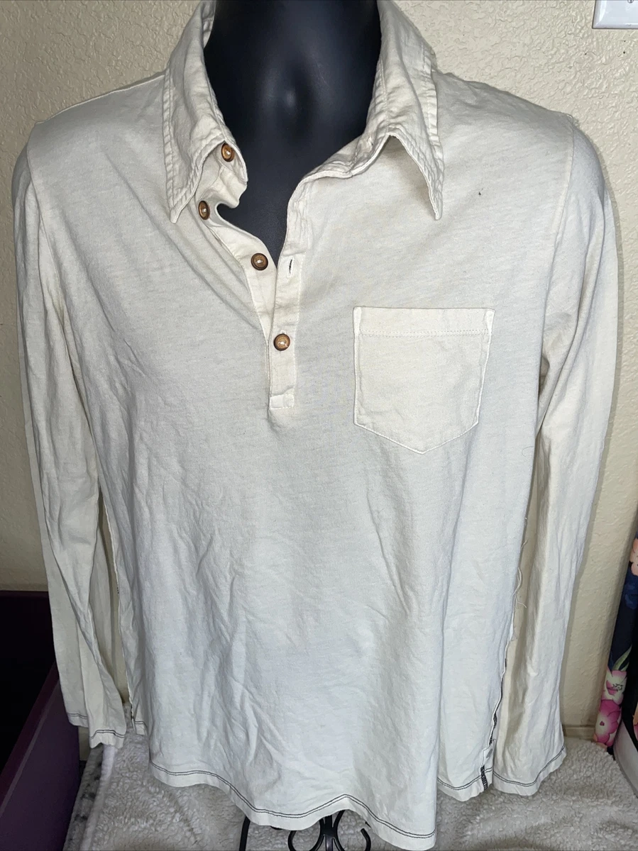 1 4 button long sleeve