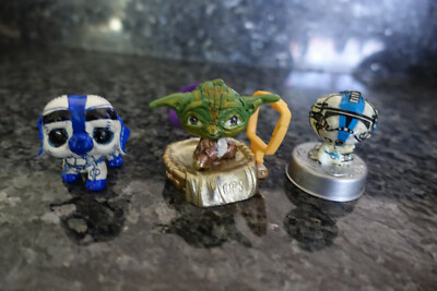 Littlest pet shop lot star wars 3 figures clone & yoda custome