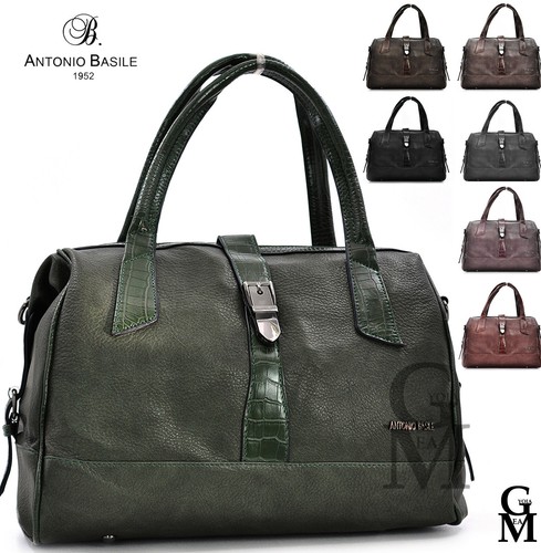 Borsa bauletto A. BASILE firmata morbida spalla donna vintage pelle  particolare | eBay