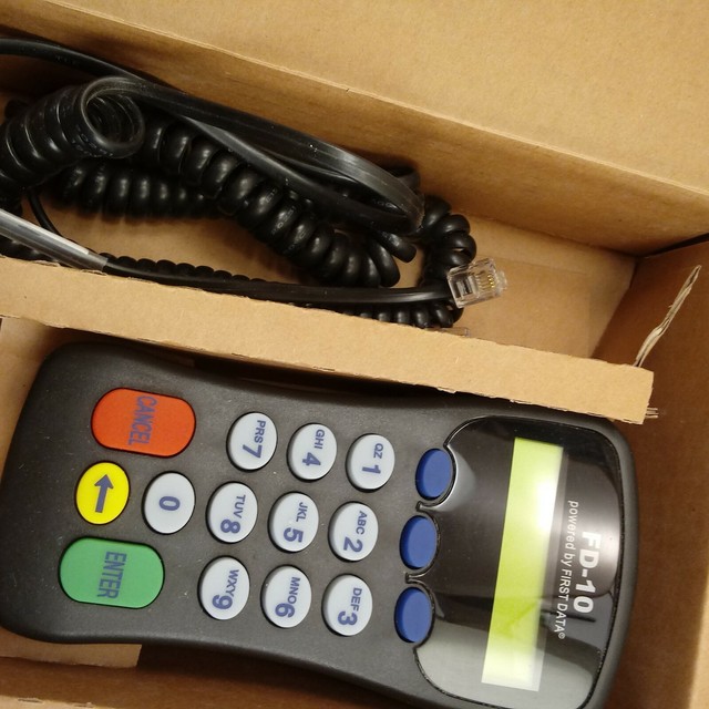 First Data Fd 10 Debit Credit Card Pin Pad 8001 PCI Terminal EBay