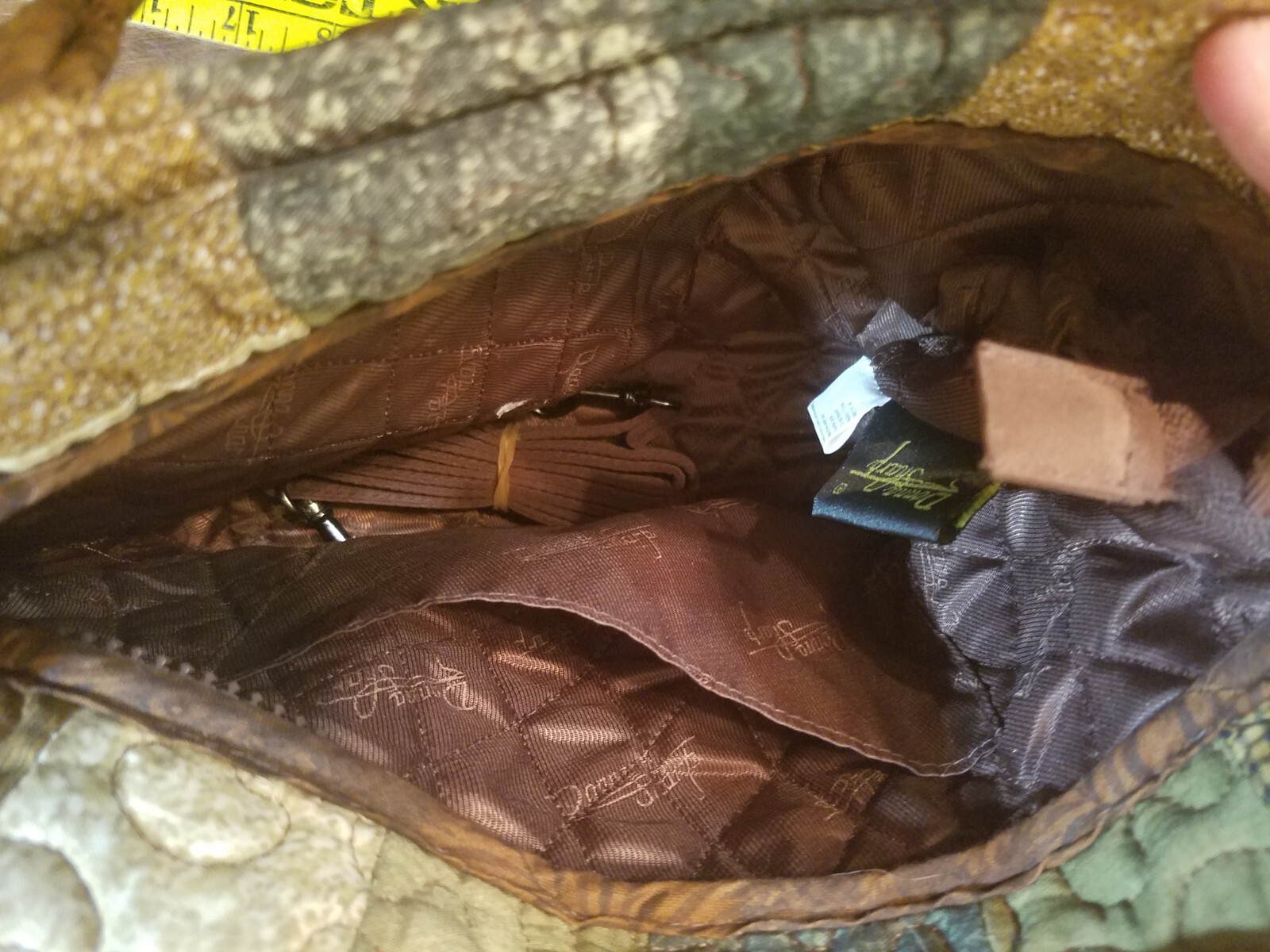 Donna Sharp Patchwork Quilted Messenger Shoulder … - image 4