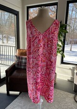 NWT Lilly Pulitzer Calissa Dress in Pink Pout Mango Salsa - Size 6