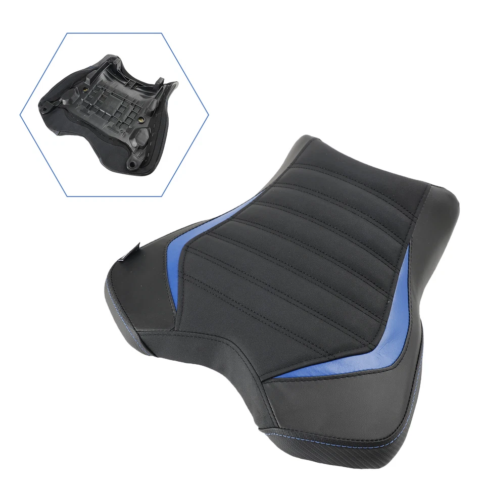 Front Driver Seat Raider Cushion Pu Fit Blue For Yamaha Yzf-R1 2015-2023 22 Foto 4 de 4