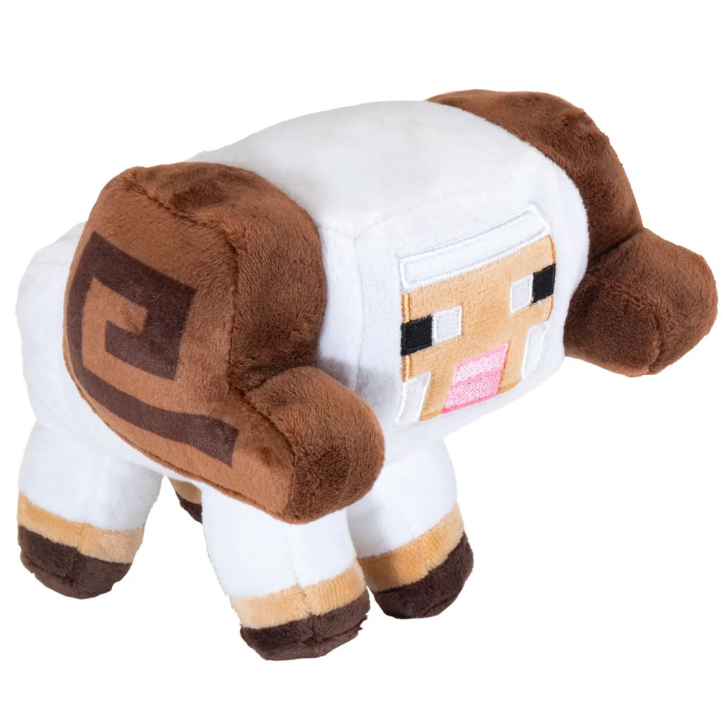 Minecraft Earth Happy Explorer Horned Sheep Collectible 6"" Plush Toy