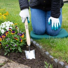 Wilkinson Sword Stainless Steel Long Handled Trowel With Wooden Ash Handle 