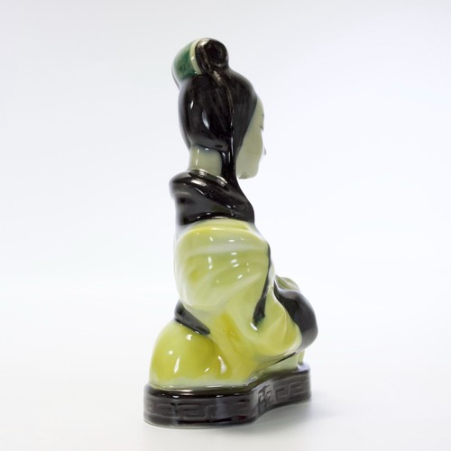 Goldscheider chitarrista cinese giallo art deco vintage Sylvia Scott 283 usato in ottime condizioni - Foto 7 di 14
