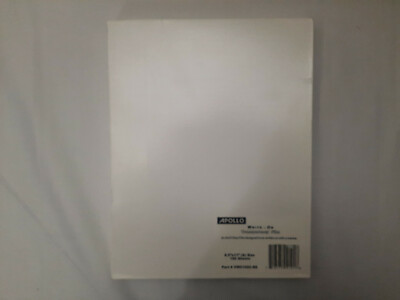 Apollo VPP100C Transparency Film, 8-1/2 X11-Inch, 100 Sheets Open Box