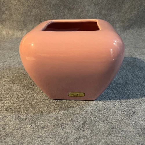 1986 Haeger Floral Dusty Rose Vase