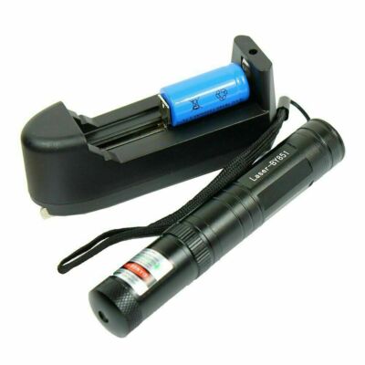 Green Laser Pointer Pen with Charger & Rechargeable Battery 6 Patterns 2 Modes