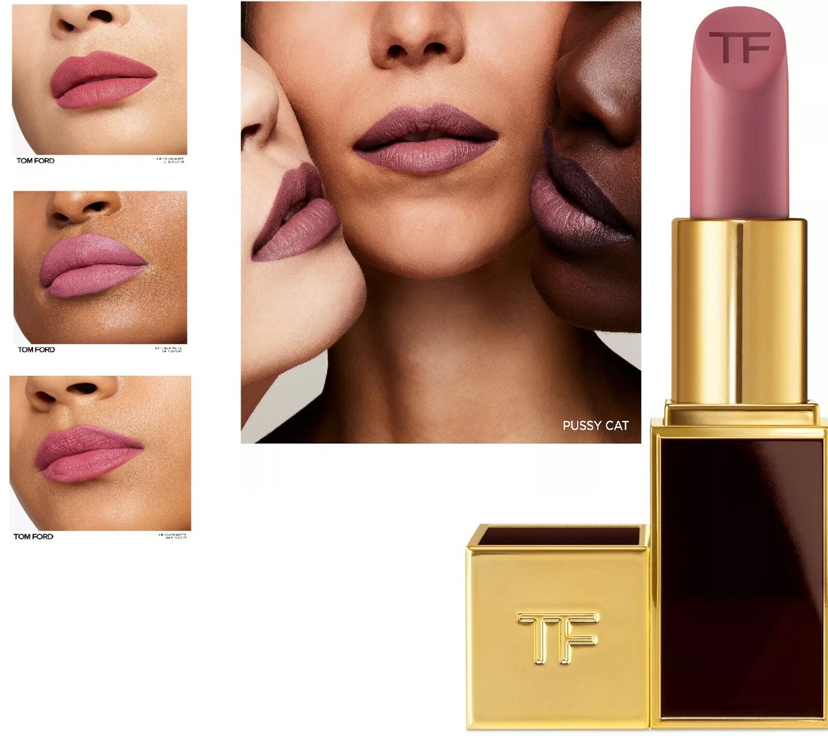 Tom Ford Lip Color Matte 04 PUSSYCAT Lipstick Full Size oz