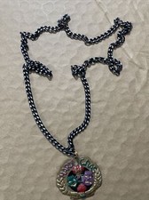 Mardi Gras Necklace Novelty Costume Metal
