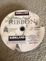 50 Yards No Seam Wired Edge Ribbon Kirkland Signature Black 1.5 Wide 50 Yards No Seam Wired Edge Ribbon Kirkland Signature Black 1.5 Wide