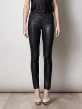 Women's Black Leather Pants Genuine Lambskin Skinny Stylish Ladies Pant