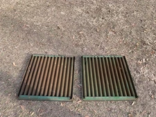 Side engine covers for a John Deere tractor, 11” x 11” x 1” unsure of model