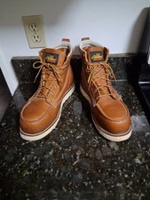 Thorogood American Heritage Size 11 D US Moc Toe Wedge Boot for Men Brown