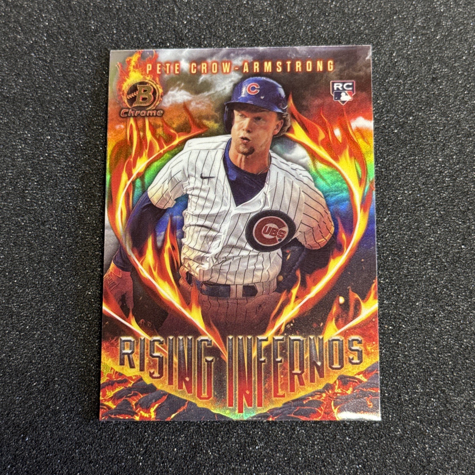 2024 Bowman Chrome Rising Infernos Rookie Pete Crow-Armstrong RC #RI-4 Cubs