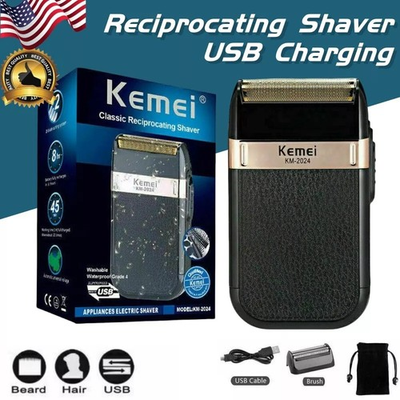 #ad Men#x27;s USB Electric Shaver Trimmer Razor Rechargeable Hair Beard Shaving Machine $12.99