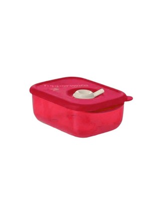 Tupperware Rock n Serve eckig 260 ml rot Mikrowellengefäß mit Ventil NEU OVP