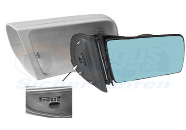 AußEnspiegel Hagus VAN Wezel 3030808 FüR Mercedes W202 W140 S202 Klasse Konvex-image