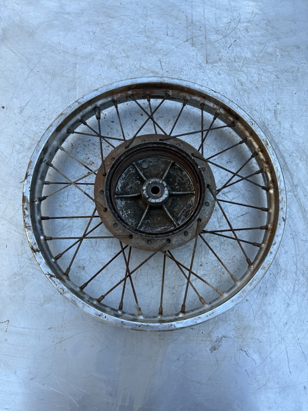 Yamaha XT500 XT 500 Front Wheel OEM genuine Rim Mag Tyre Spoke Original 18x1.60