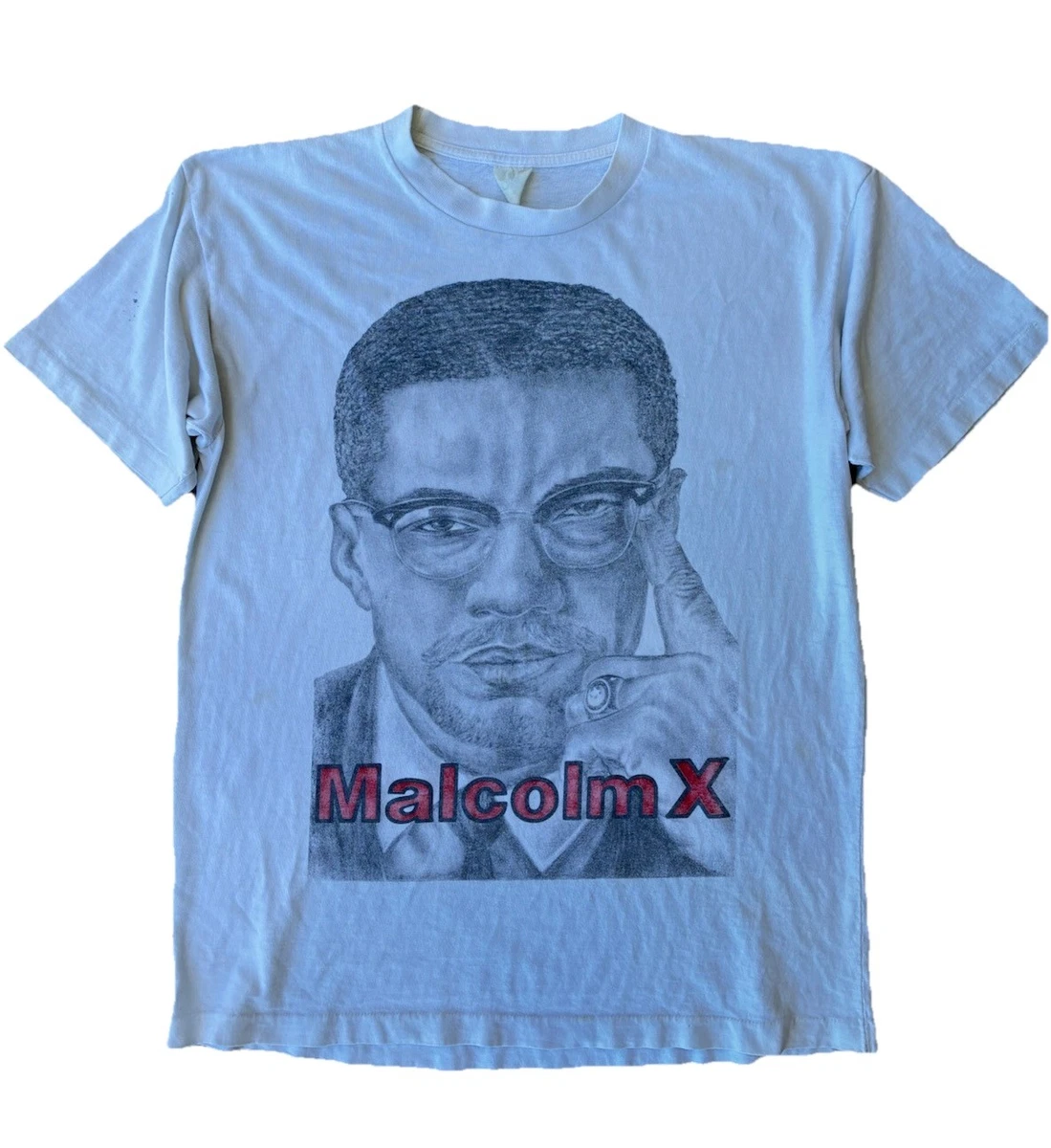 90年代マルコムX Tシャツ LIGHT GRAY Malcolm X Shirt for sale - eBay