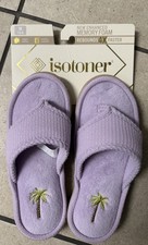 Womens Isotoner Slippers Women's House Shoes Slides Purple NEW