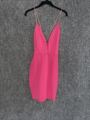 Papaya Babydoll Mini Dress Womens S Hot Pink Shaping Sexy Date Night Cami Style
